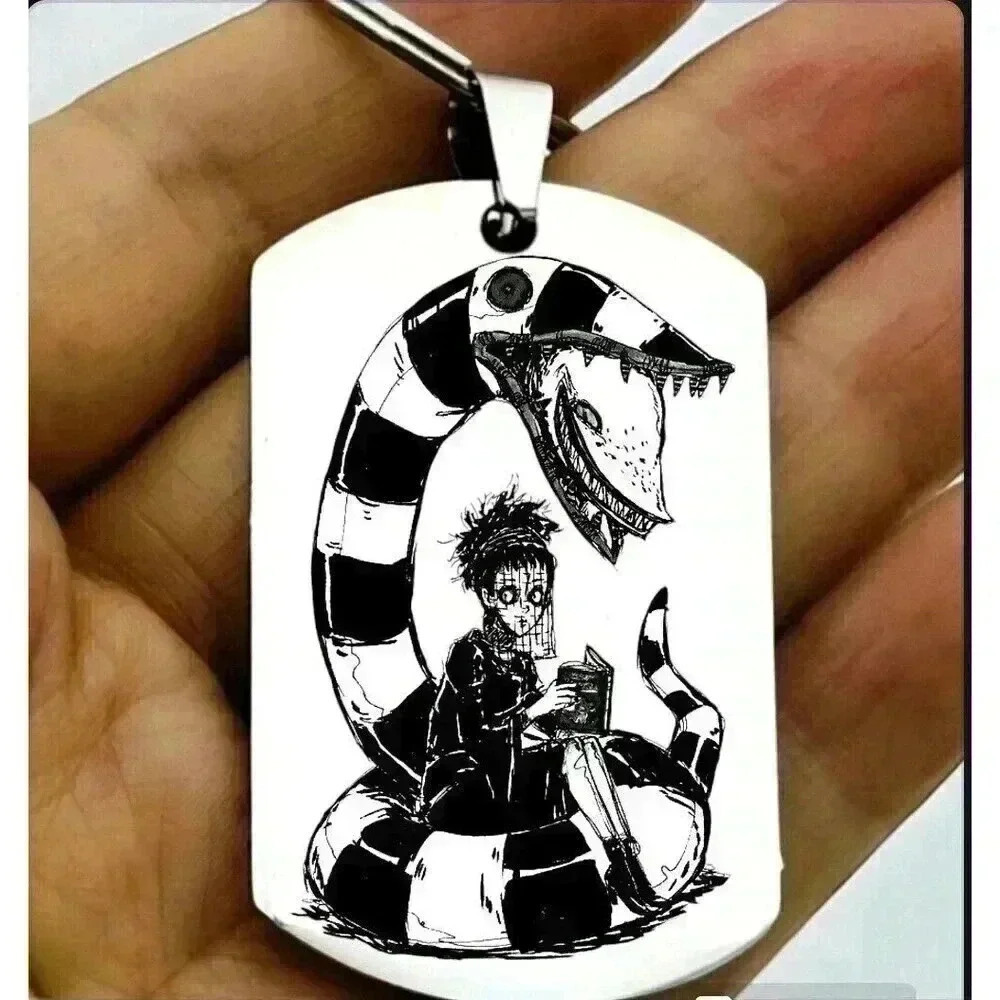 Beetlejuice Lydia Hot Sandworm Horror Halloween Keychain